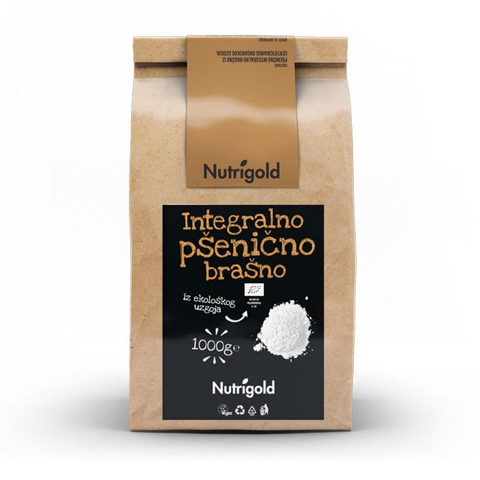 BIO Pšenično brašno Integralno 1kg Nutrigold Akcija - Alternativa Webshop