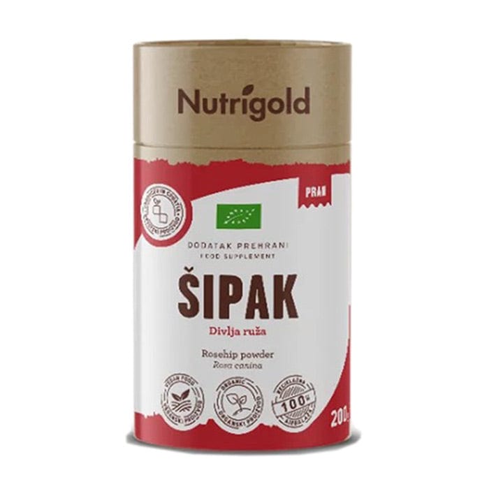 BIO Šipak u prahu 200g Nutrigold - Alternativa Webshop