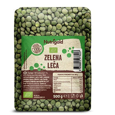BIO Zelena leća 500g Nutrigold - Alternativa Webshop