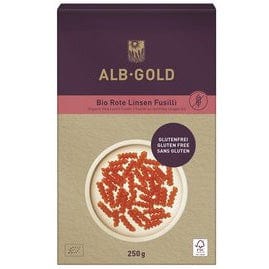 EKO tjestenina od crvene leće bez glutena fusilli ALB-GOLD 250g - Alternativa Webshop
