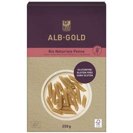 EKO tjestenina od integralne riže penne bez glutena ALB GOLD 250g - Alternativa Webshop