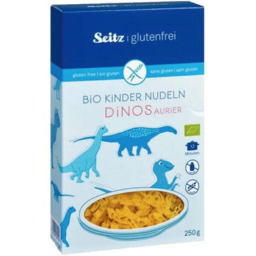 EKO tjestenina od kukuruza i riže bez glutena dinos kids ALB GOLD 250g - Alternativa Webshop