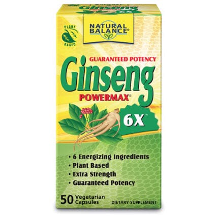 Ginseng Powermax 6x Natural Balance 50 kapsula - Alternativa Webshop