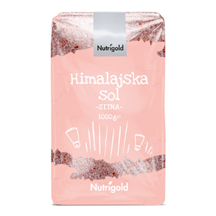 Himalajska sol sitno mljevena jodirana Nutrigold 1kg - Alternativa Webshop