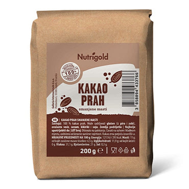 Kakao prah Nutrigold 200g - Alternativa Webshop