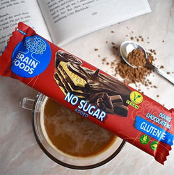 Keto Vafl s duplom čokoladom Brain Foods 40g - Alternativa Webshop