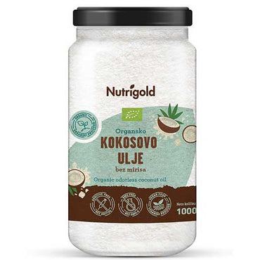 Kokosovo ulje bez mirisa organsko 1000ml Nutrigold - Alternativa Webshop