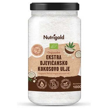 Kokosovo ulje bez mirisa organsko1000ml Nutrigold - Alternativa Webshop
