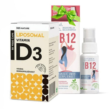 Liposomalni vitamin D3 30 kapsula + vitamin B12 u spreju 30ml gratis - Alternativa Webshop