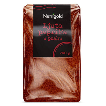 Ljuta Paprika u prahu 200g Nutrigold Akcija - Alternativa Webshop