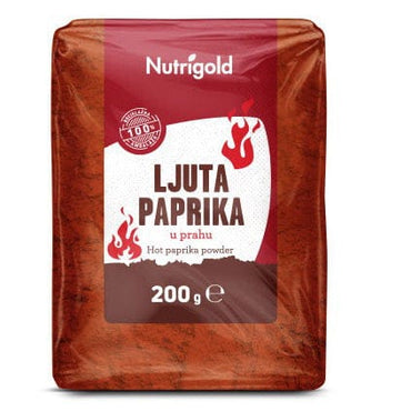 Ljuta Paprika u prahu 200g Nutrigold - Alternativa Webshop