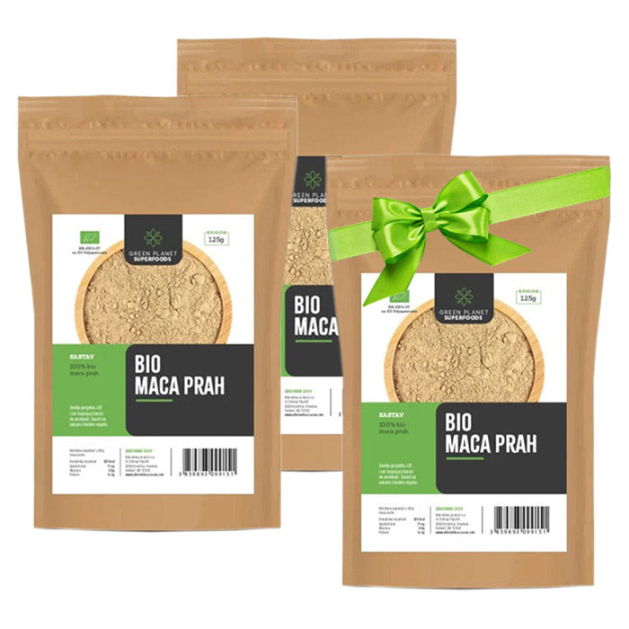 BIO Maca prah Green Planet Superfoods 125g 2+1 gratis