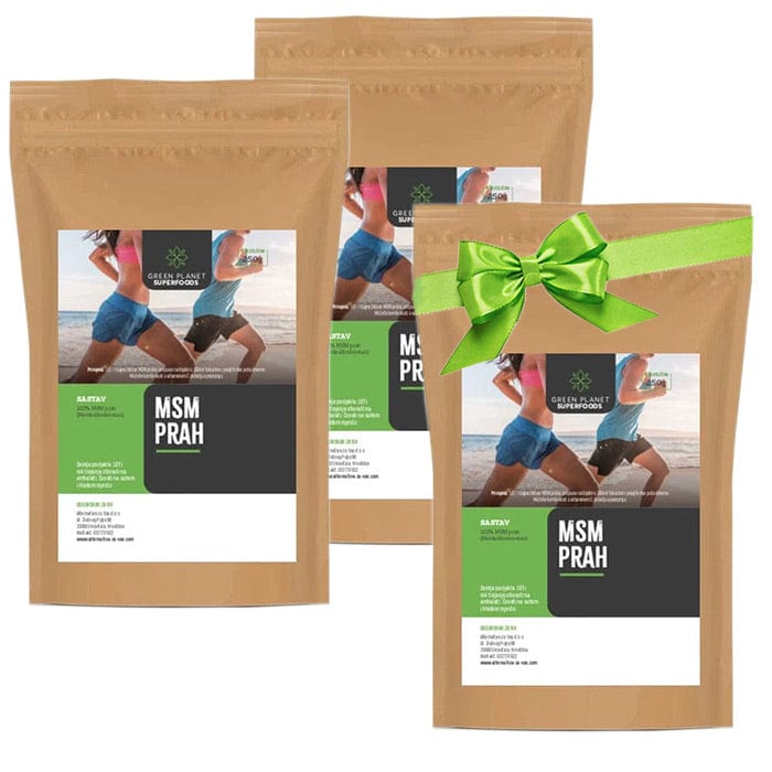 MSM prah Green Planet Superfoods 250g 2+1 GRATIS - Alternativa Webshop