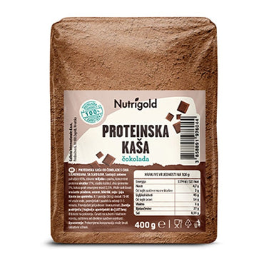 Proteinska kaša Čokolada s dodatkom Chia sjemenki Nutrigold 400g - Alternativa Webshop