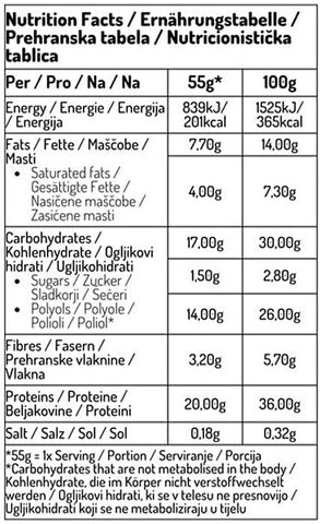Proteinska pločica dupla čokolada 55g - Alternativa Webshop