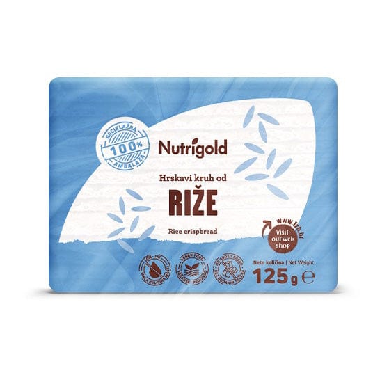 Rižin kruh Hrskavi 125g Nutrigold - Alternativa Webshop