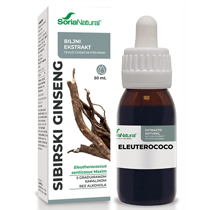 Sibirski ginseng bezalkoholni ekstrakt Soria Natural 50ml - Alternativa Webshop