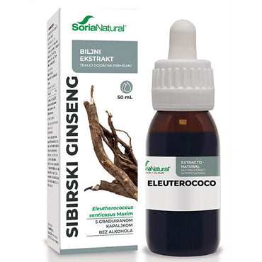 Sibirski ginseng bezalkoholni ekstrakt Soria Natural 50ml - Alternativa Webshop