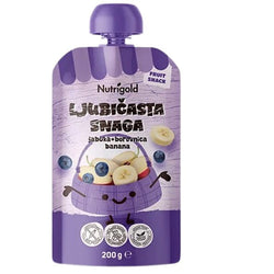 Voćna kaša Ljubičasta snaga  Nutrigold 200g - Alternativa Webshop