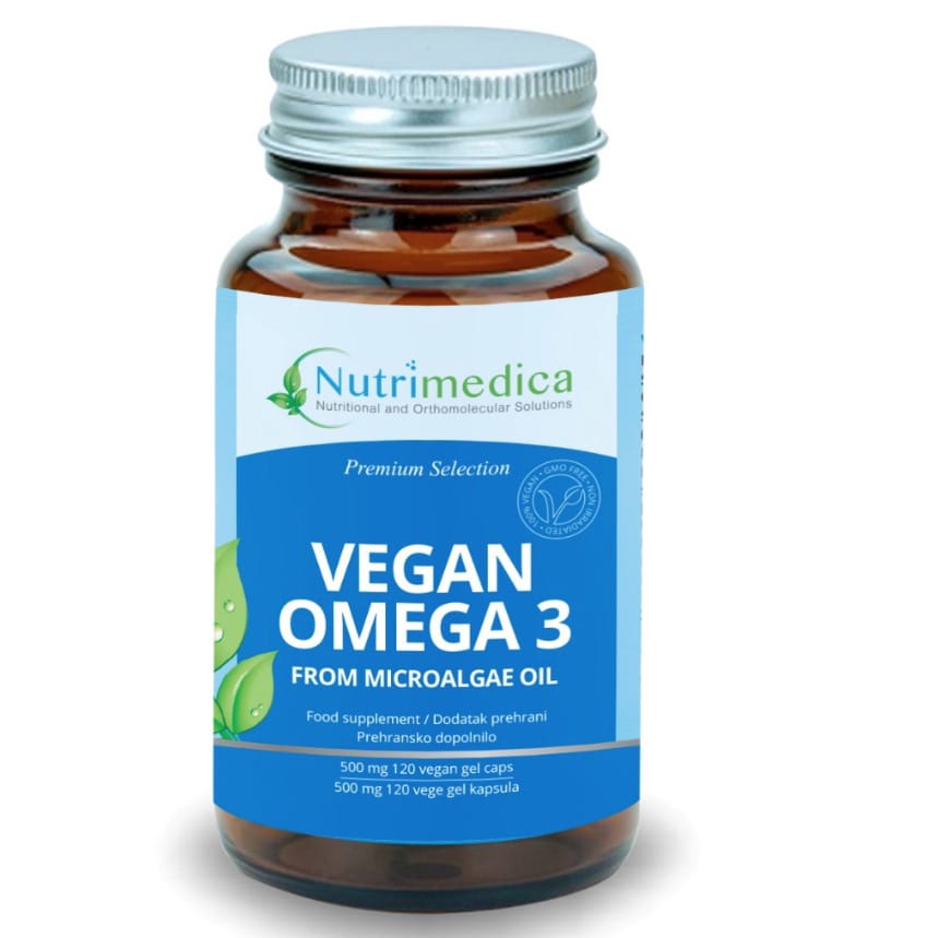 Vegan omega 3 500 mg Nutrimedica 120 vegan gel cap - Alternativa Webshop