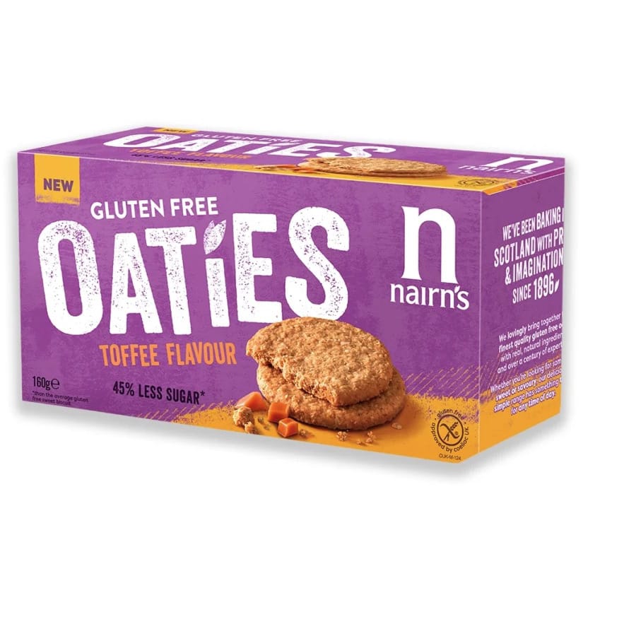 Zobeni keksići bez glutena s karamelom Nairn’s 160g - Alternativa Webshop