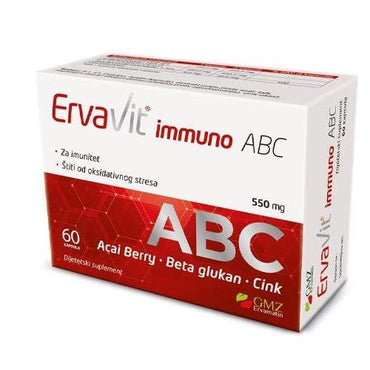 Beta Glukan 550 mg 60 kapsula ErvaVit immuno ABC - Alternativa Webshop