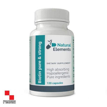 Biotin pure & strong Natural Elements 120 kapsula - Alternativa Webshop