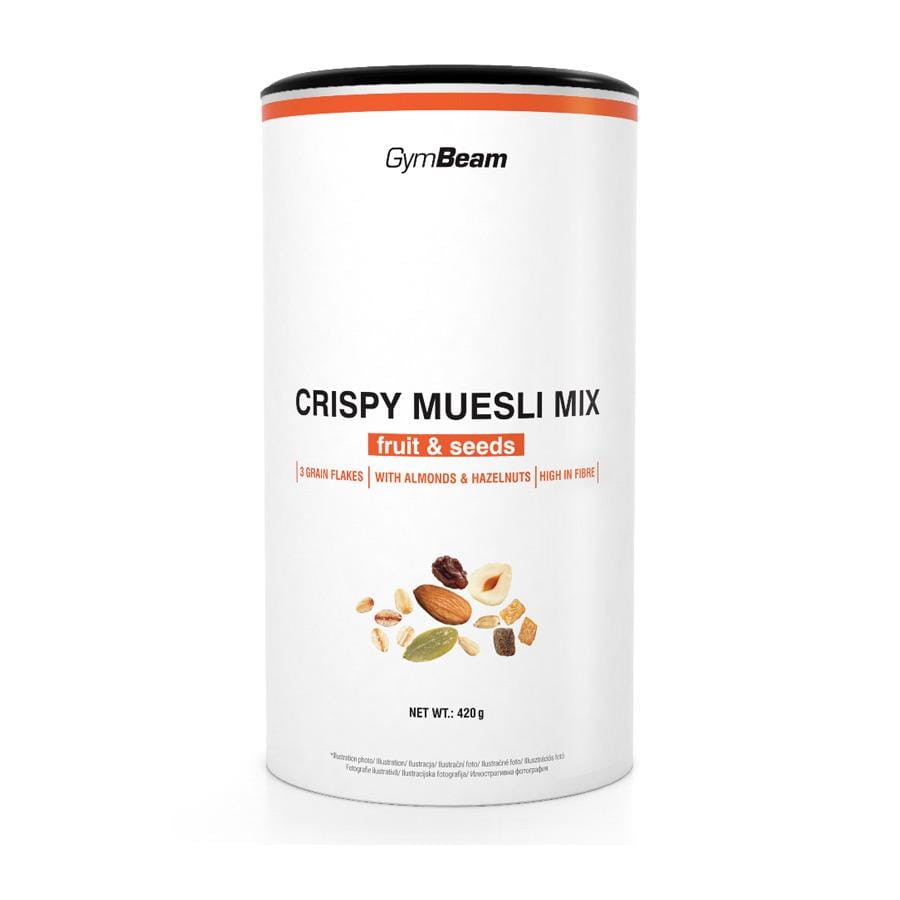 Crispy Muesli Mix Voće i sjemenke GymBeam 420g - Alternativa Webshop