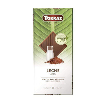 Mliječna čokolada sa stevijom Torras 100g