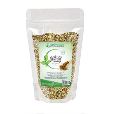 Oljuštene sjemenke konoplje Nutrimedica 500g - Alternativa Webshop
