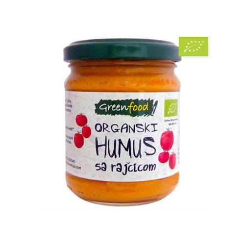 Organski humus s rajčicom Greenfood 200g