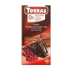 Tamna čokolada sa chillijem, cimetom i paprom Torras 75g
