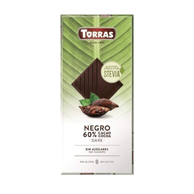 Tamna čokolada sa stevijom Torras 100g