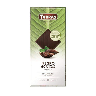 Tamna čokolada sa stevijom Torras 100g