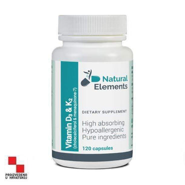 Vitamin D3 & K2 Natural Elements 120 kapsula - Alternativa Webshop