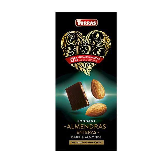 Zero Line Tamna čokolada s bademima Torras 150g - Alternativa Webshop